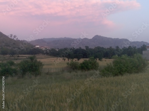 sunrise in the mountains