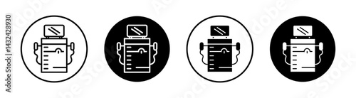 Laser epilation equipment Simple vector icons illustrations for graphic design.