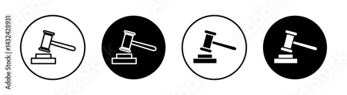 Law Simple vector icons illustrations for graphic design.