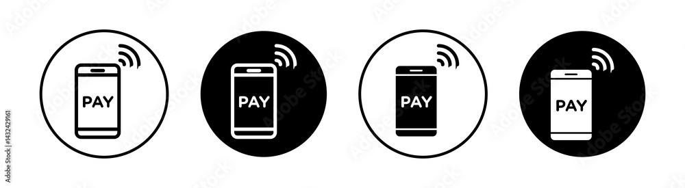 Mobile payment Simple vector icons illustrations for graphic design. Mobile payment Simple vector icons illustrations for graphic design.