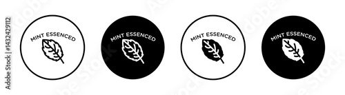 Mint essenced Simple vector icons illustrations for graphic design.