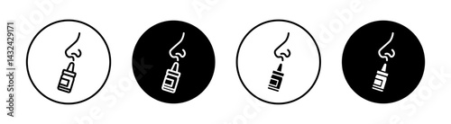 Nasal spray Simple vector icons illustrations for graphic design.