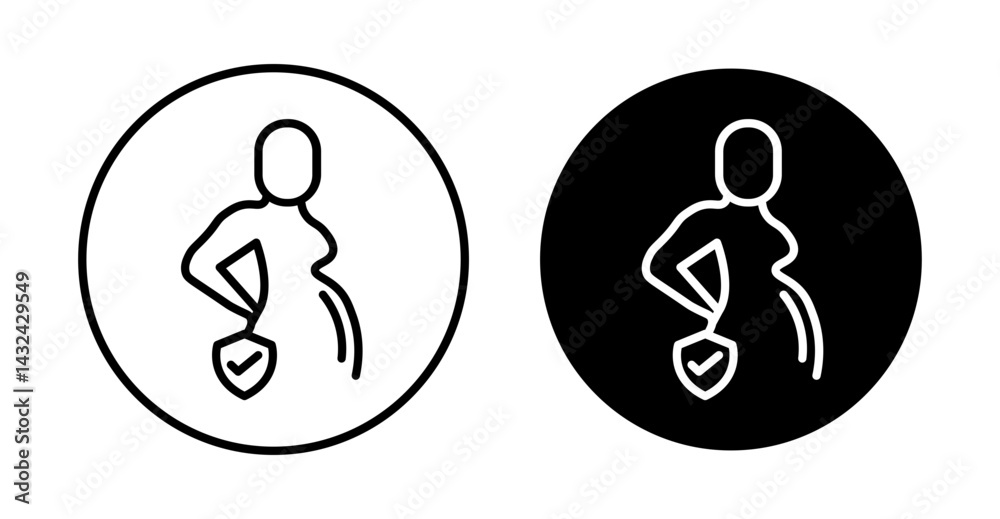 Pregnancy insurance Simple vector icons illustrations for graphic design. Pregnancy insurance Simple vector icons illustrations for graphic design.