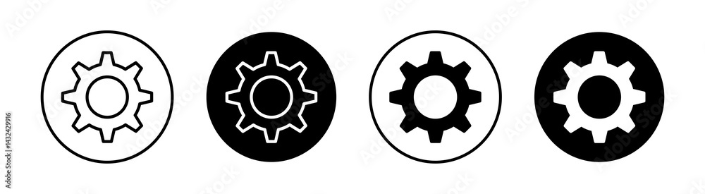 Settings Simple vector icons illustrations for graphic design. Settings Simple vector icons illustrations for graphic design.