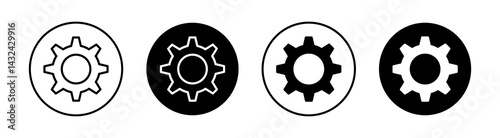 Settings Simple vector icons illustrations for graphic design.