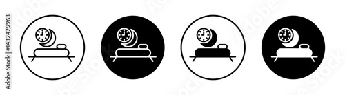 Sleeping time Simple vector icons illustrations for graphic design.