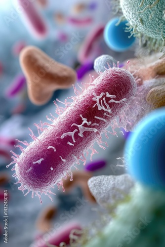 Microbial bacteria - microscopic germ, unicellular being, biological agent, tiny organism, invisible life, microbial structure, single-celled form, organic presence, living entity, pathogenic microbe.