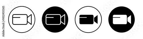 Video call Simple vector icons illustrations for graphic design.