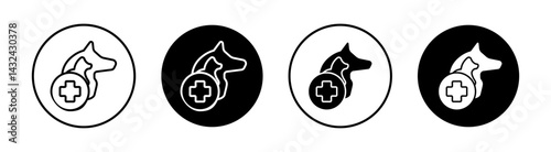 Veterinary pharmacy Simple vector icons illustrations for graphic design.