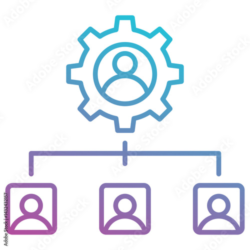 Organization structure icon