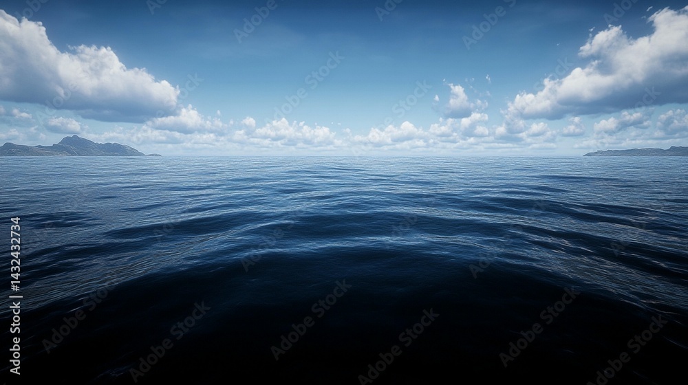 Fototapeta premium Serene misty landscape reflection abstract background image