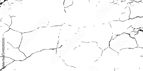  Abstract Overlay. Wall Background.Cracks in the concrete wall isolated on white background.  For designers to apply texture cracks to objects.

