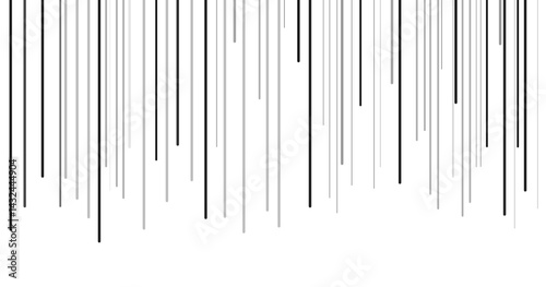 Vertical motion lines for comic books. Black and white vector background eps10