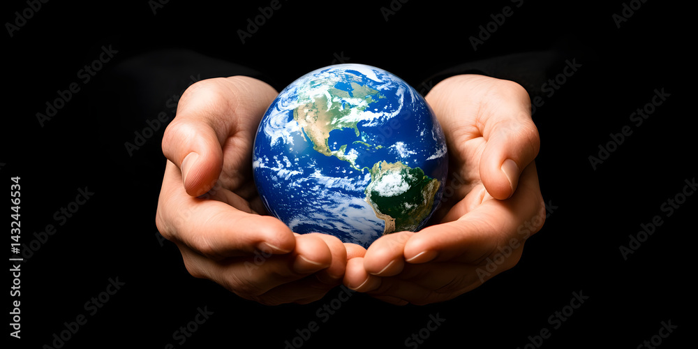 Hands Hold Earth, Protecting Our Planet Hands Hold Earth, Protecting Our Planet