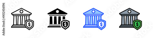 Protection Icon Collection With Multiple Styles