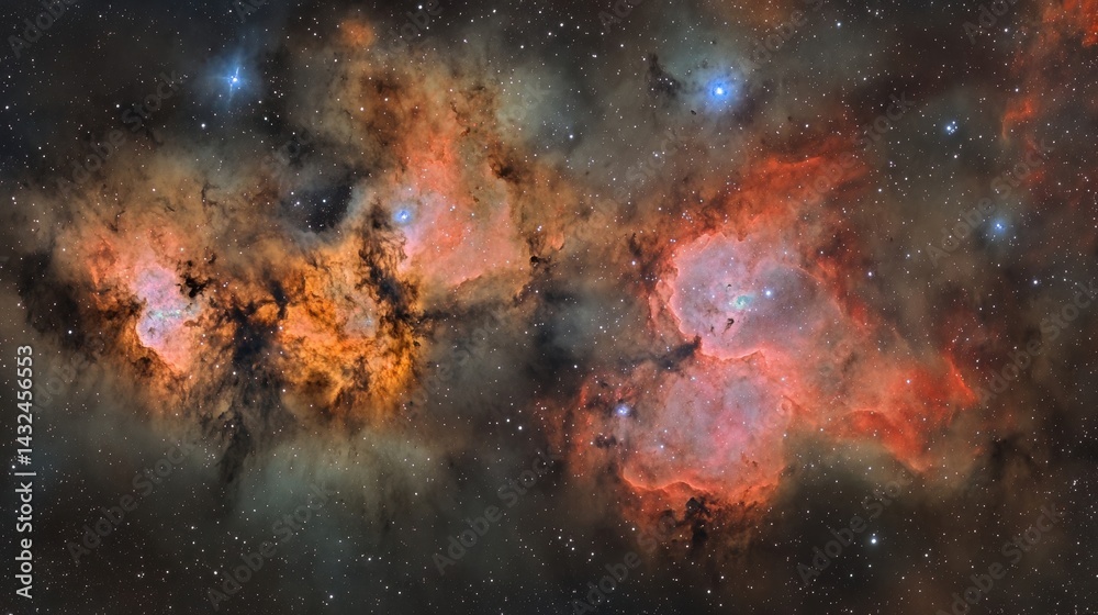 Cosmic tapestry of the Tarantula Nebula. Cosmic tapestry of the Tarantula Nebula.