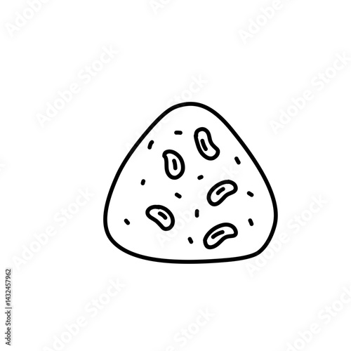 hand drawn onigiri