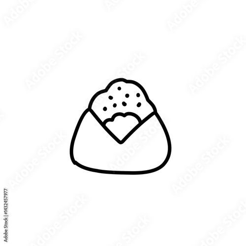 hand drawn onigiri