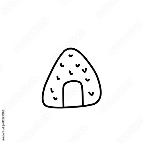 hand drawn onigiri