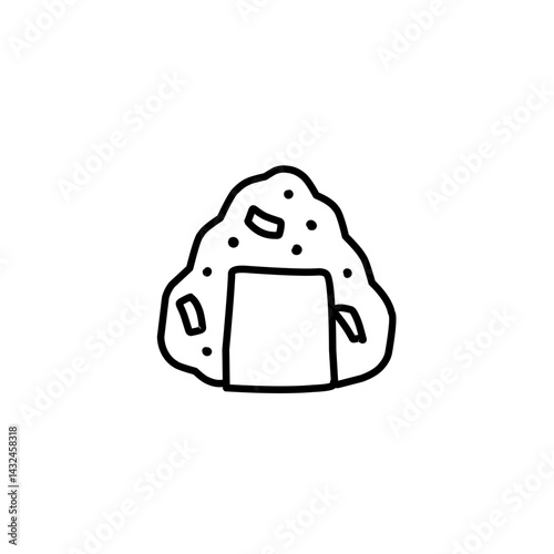 hand drawn onigiri