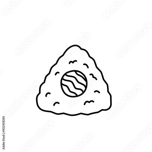 hand drawn onigiri