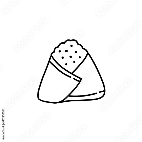 hand drawn onigiri