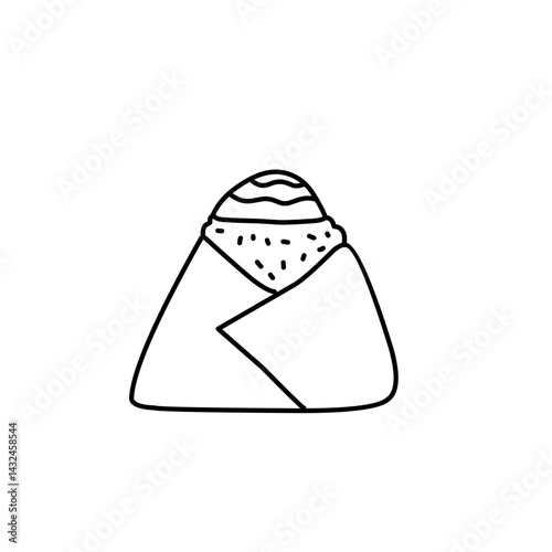 hand drawn onigiri