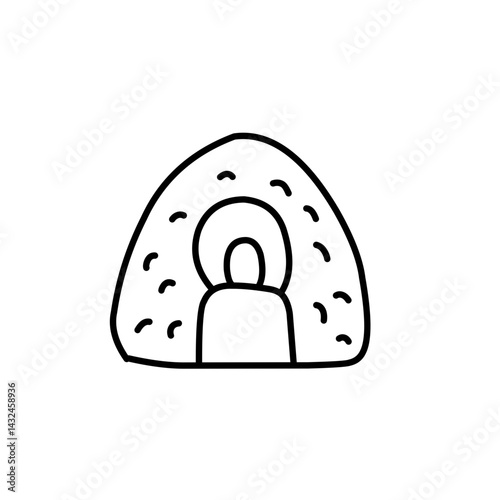 hand drawn onigiri