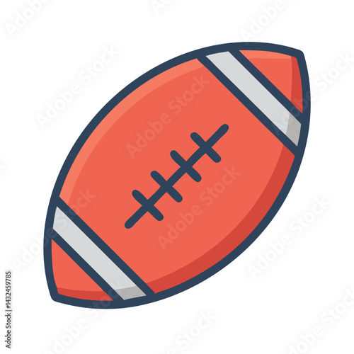 American Football Ball Icon Design