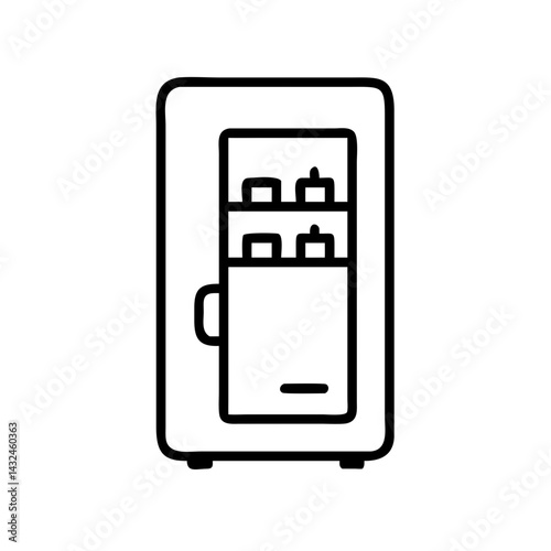 Beverage Vending Machine Unit Icon Design