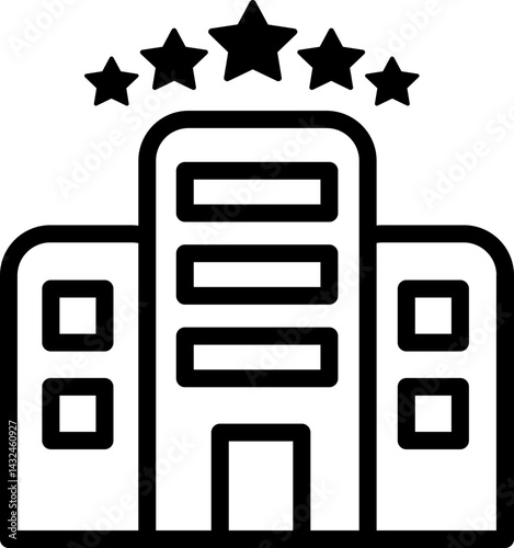 Hotel Icon Illustration