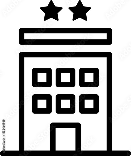 Hotel Icon Illustration