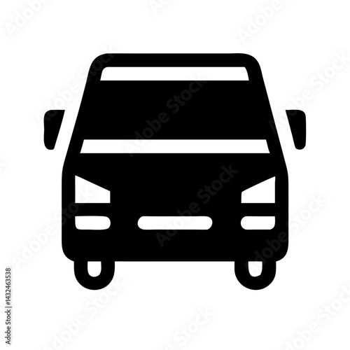 Delivery Van Front Side Icon Design

 photo