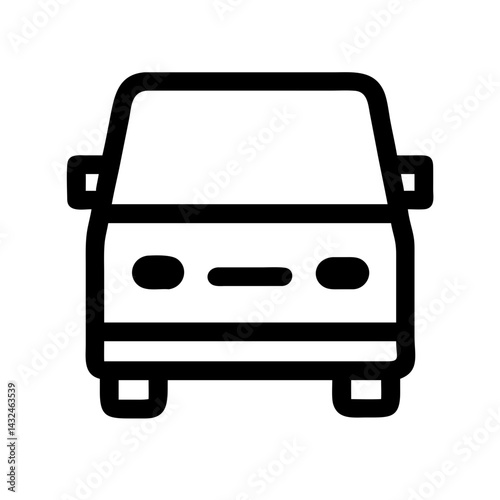 Delivery Van Front Side Icon Design

 photo