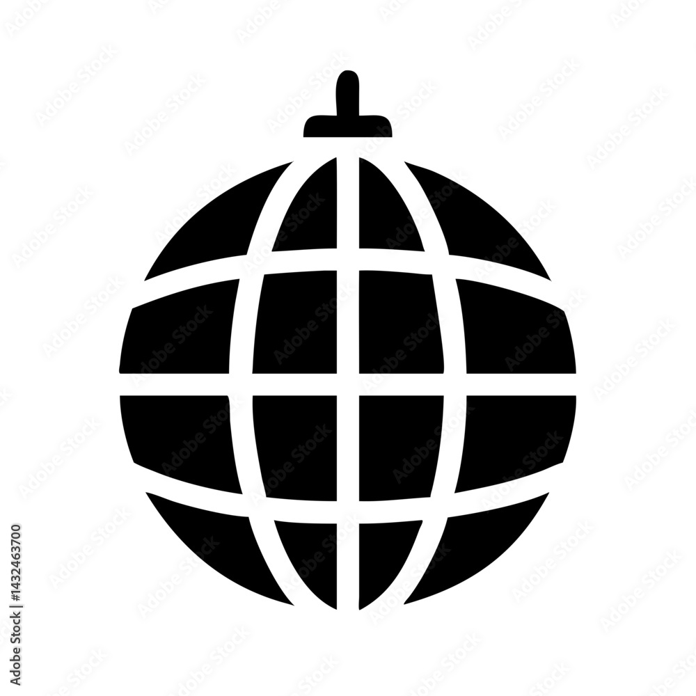 Disco Ball Spinning Icon Design Disco Ball Spinning Icon Design