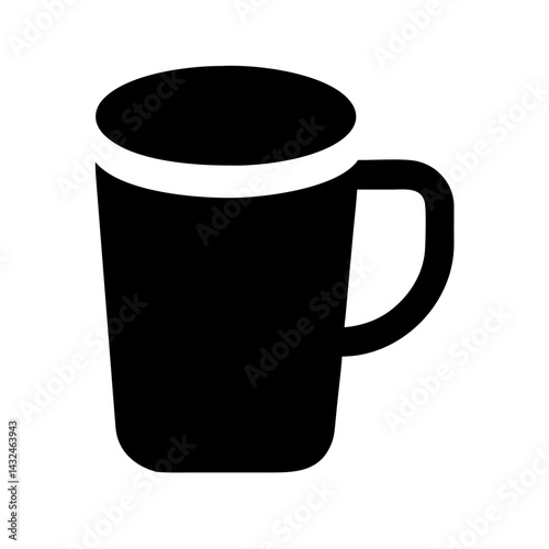 Double-Layered Mug Side View Icon Design