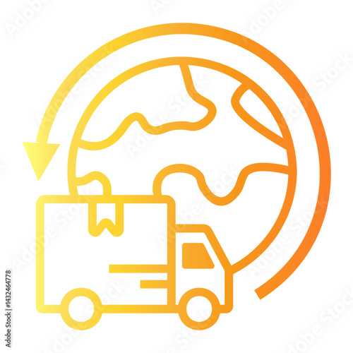 deployment Line Gradient Icon
