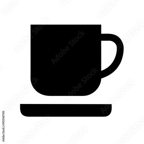 Foto Mug with Bold Bottom Plate Icon Design