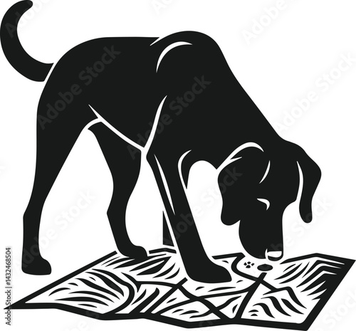 Smart dog vector