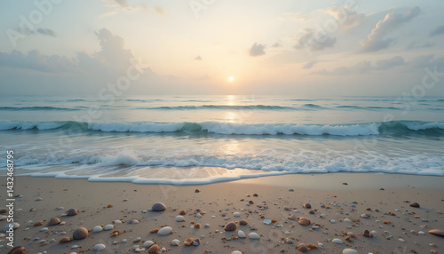 sunset on the beach