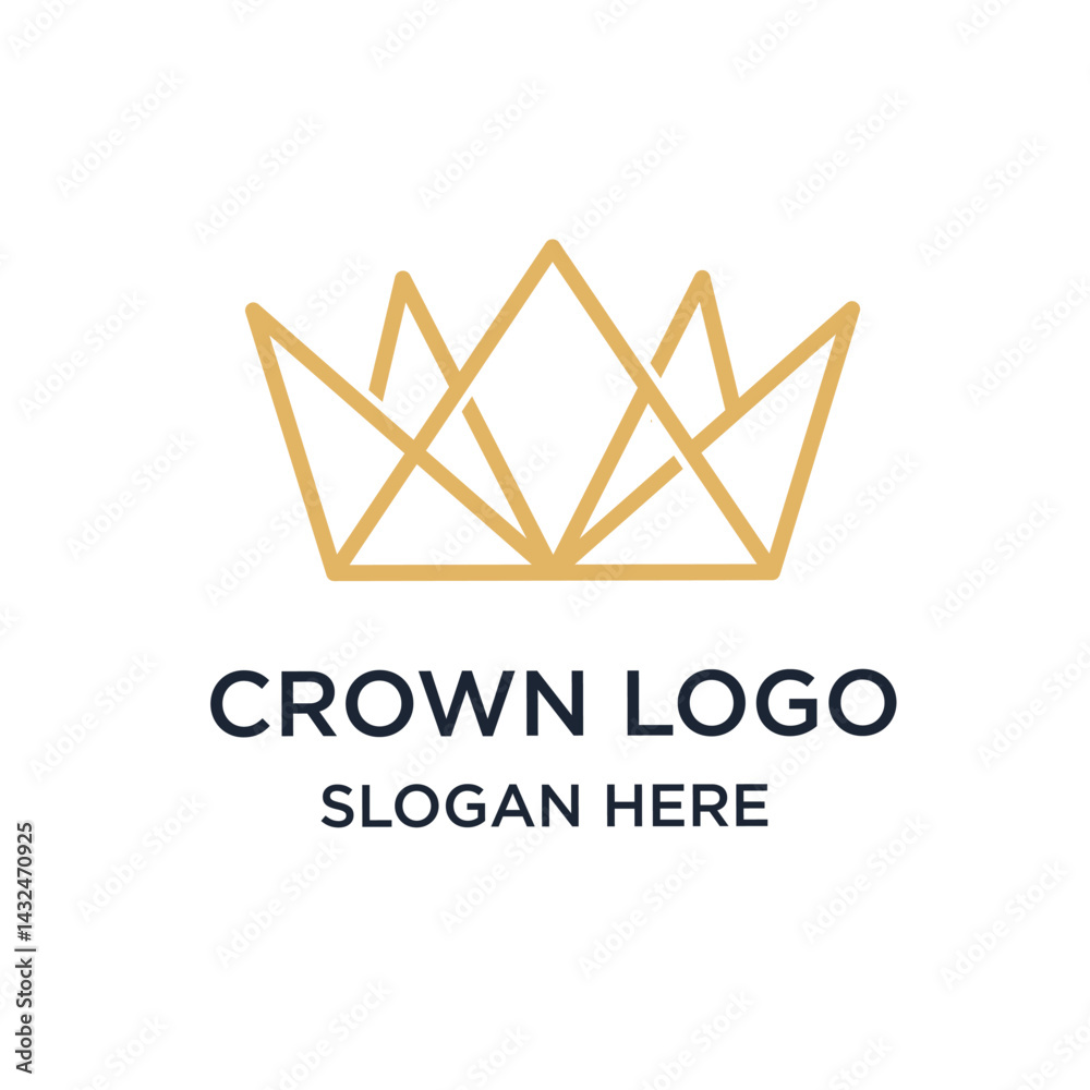 Fototapeta premium Crown Logo Graphic Design Vector 