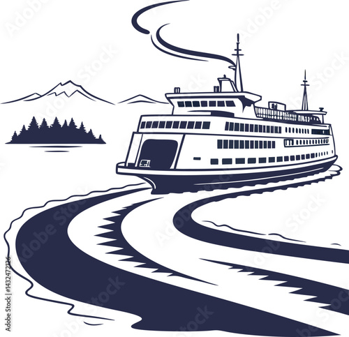 cruise ship in the sea