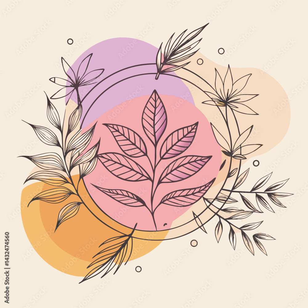 Fototapeta premium abstract floral background