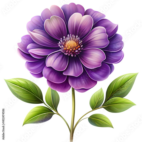 Purple flower illustration