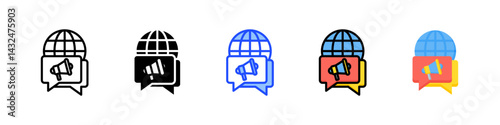 Smm Icon Collection With Multiple Styles