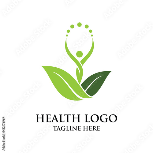 Health Logo Graphic Design Vector
