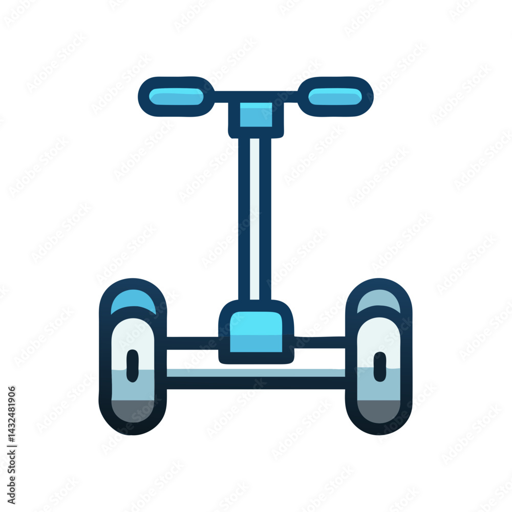 Segway Transport Scooter Icon Design