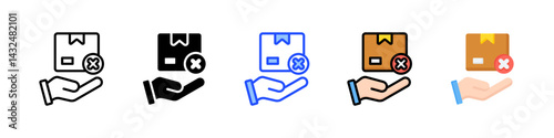 Cancel Icon Collection With Multiple Styles
