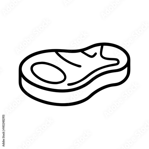 Steak Cut with Marbling Icon Design