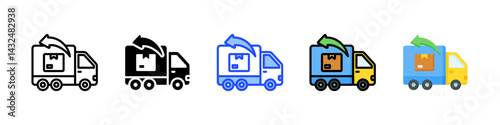 Return Icon Collection With Multiple Styles